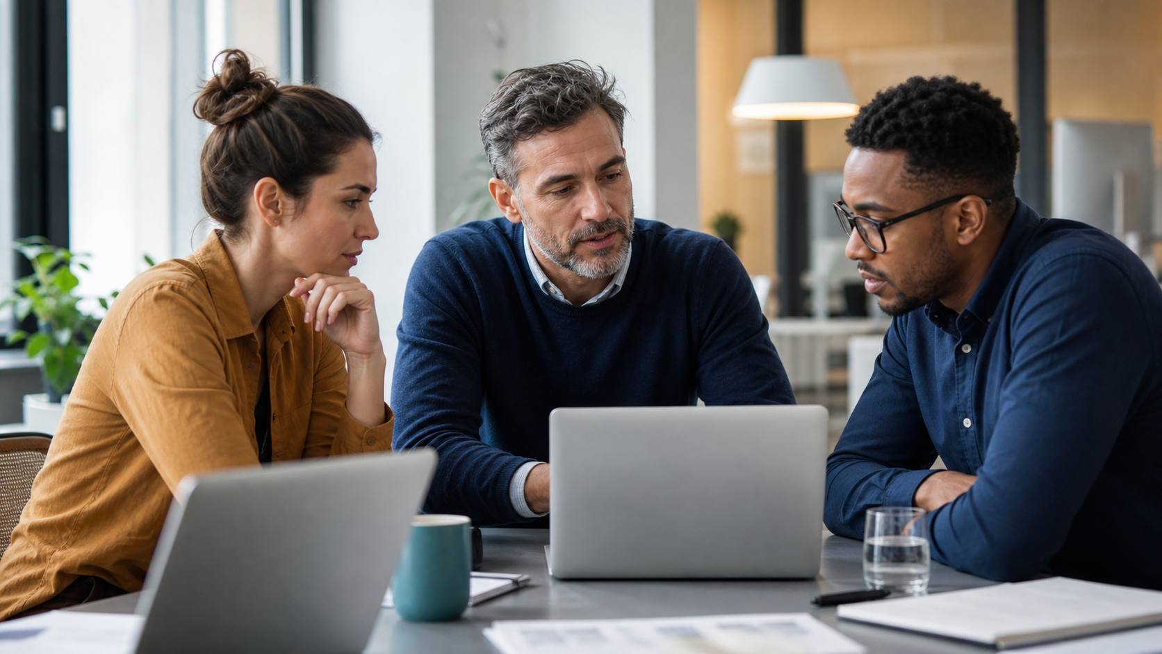 Sales operators reviewing a clean B2B contact list before outreach